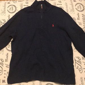 Polo half-zip sweater